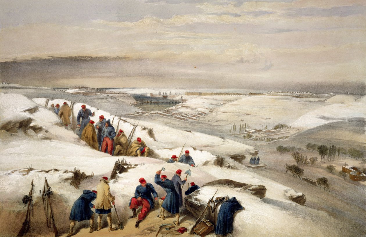 Hendek Saldırısının Aşırı Sağından Sivastopol, Colnaghi and Co. tarafından yayınlanan 