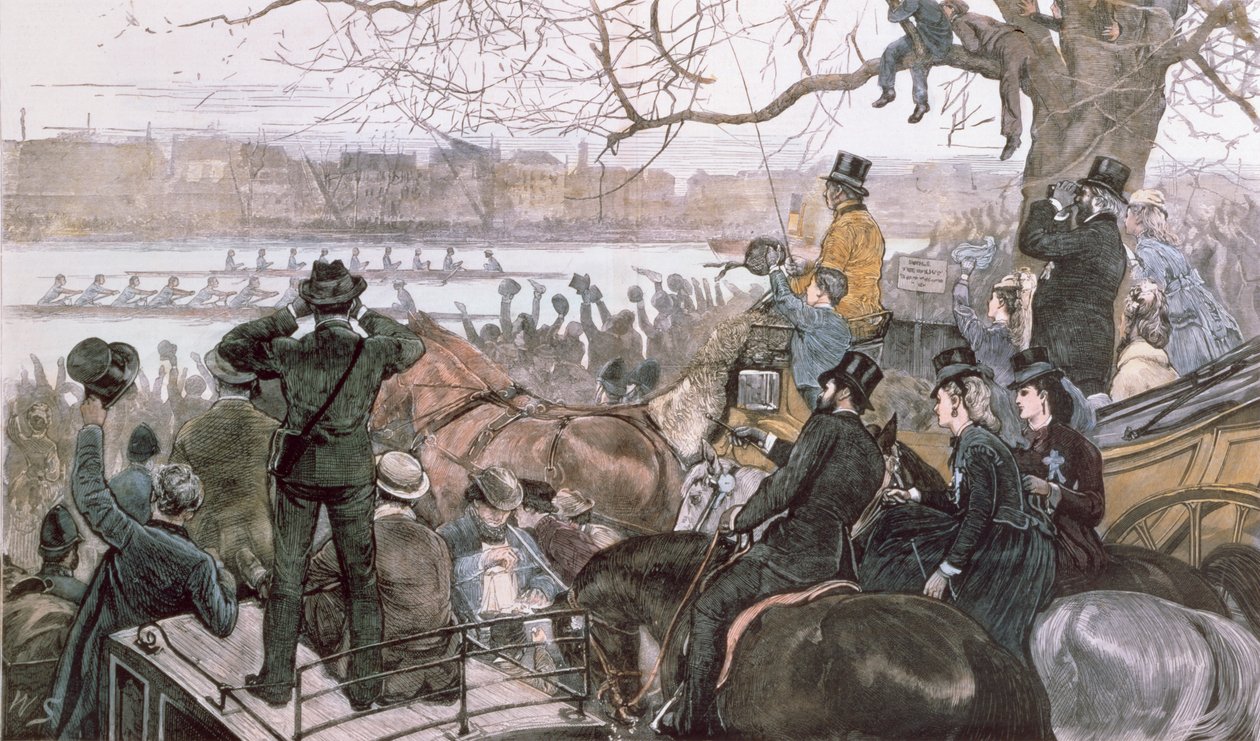 Oxford ve Cambridge Tekne Yarışı, 1871 by William Crimea Simpson