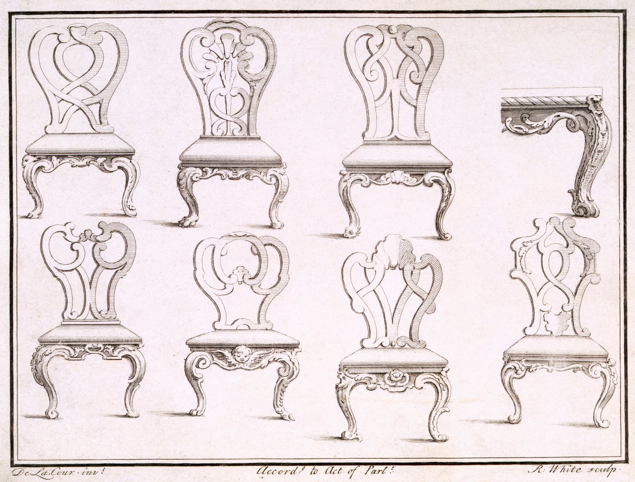 Sandalyeler için tasarımlar by William De La Cour
