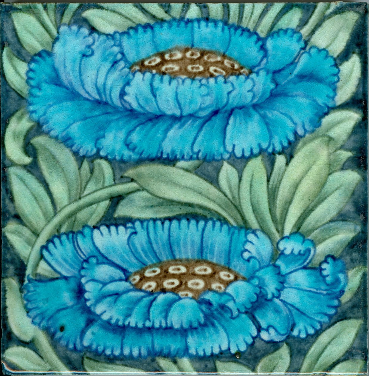 Marlborough desenli karo (seramik) by William de Morgan