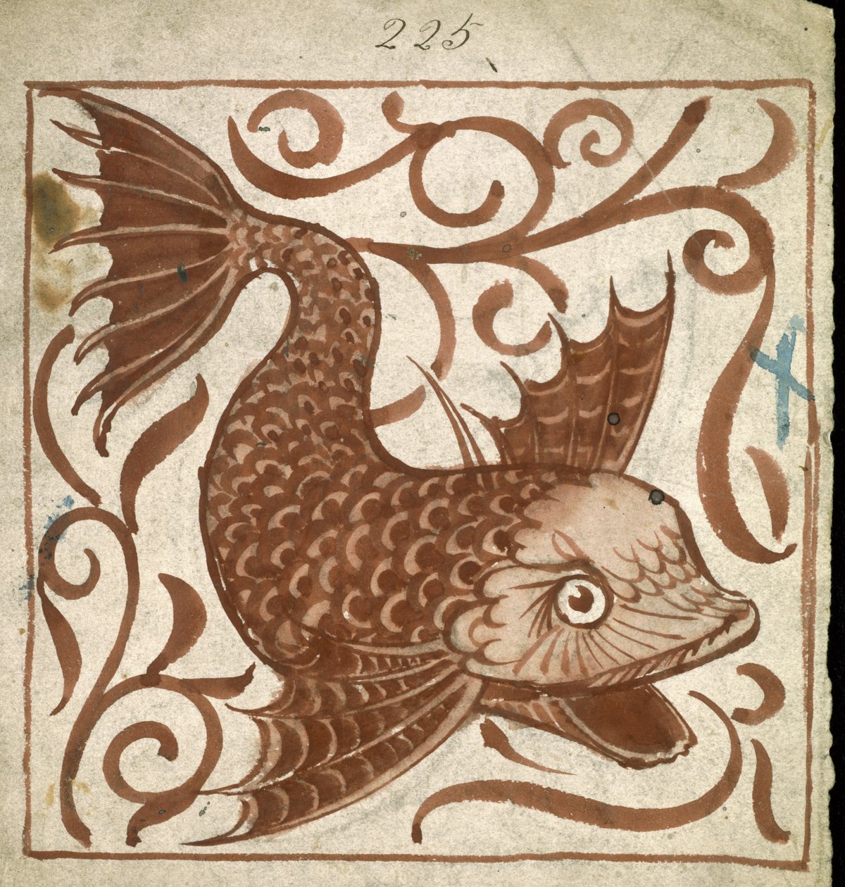 Deniz canavarı by William de Morgan