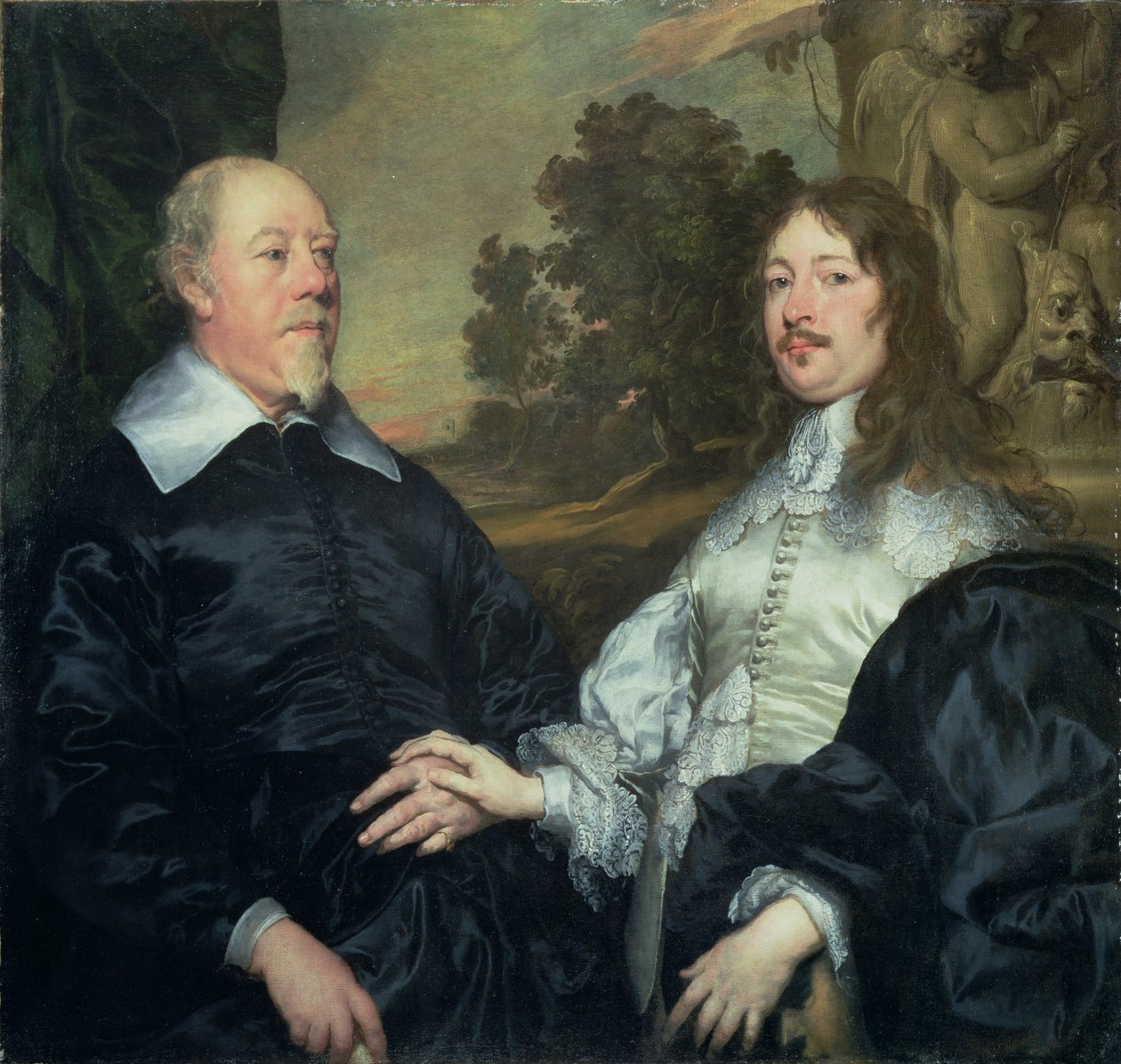 Yaşlı ve Genç Bir Adam, 1640-45 by William Dobson
