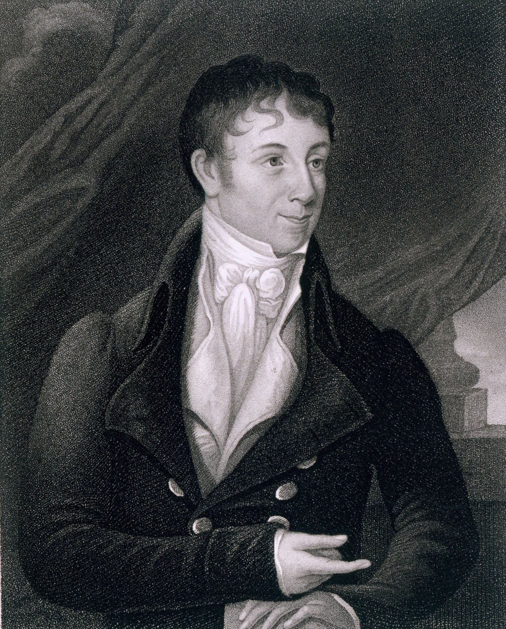 Charles Brockden Brown (1771-1810), John B. Forrest (1814-70) tarafından oyulmuş by William Dunlap