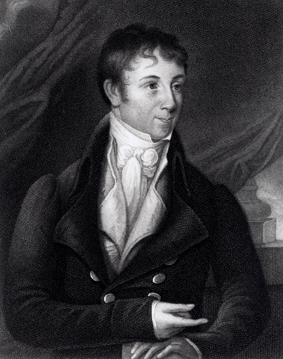 Charles Brockden Brown (1771-1810), John B. Forrest (1814-70) tarafından minyatürden oyulmuş, 1805 by William Dunlap