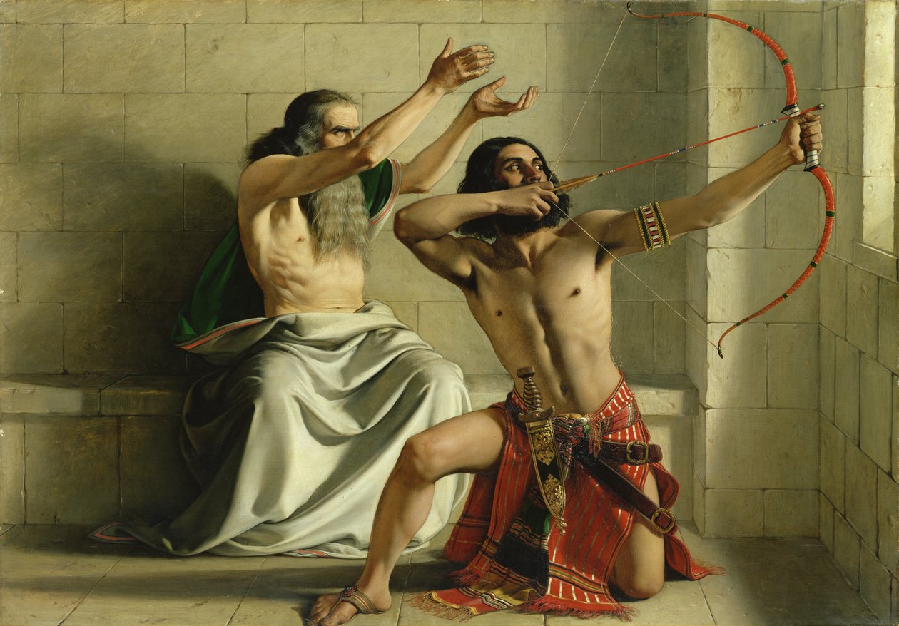 Joash Kurtuluş Okunu Atıyor, 1844 by William Dyce