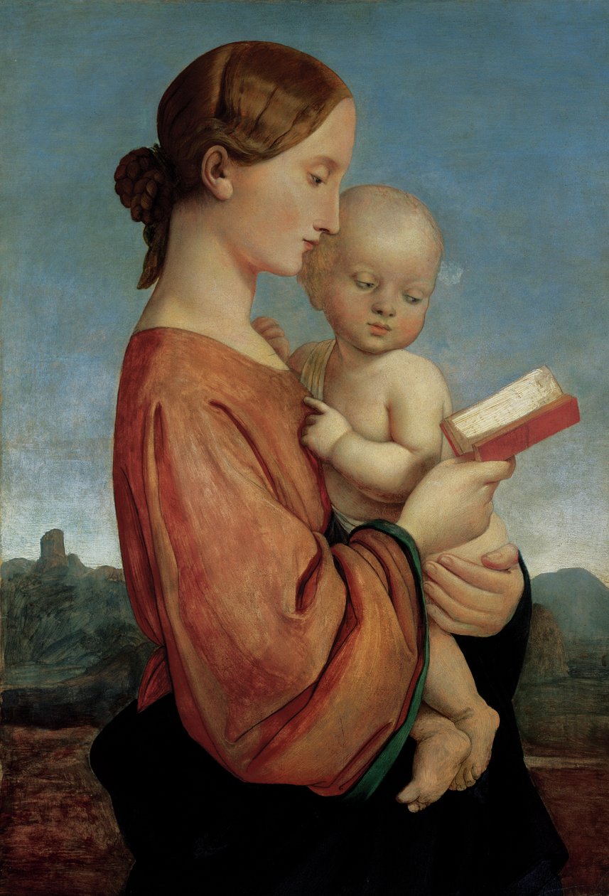 bakire ve çocuk by William Dyce