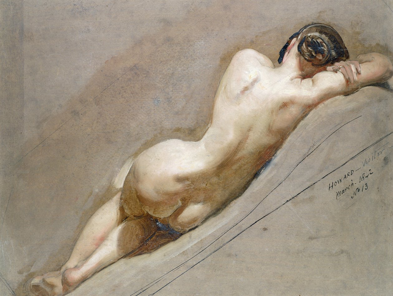 Kadın figürünün yaşam çalışması by William Edward Frost
