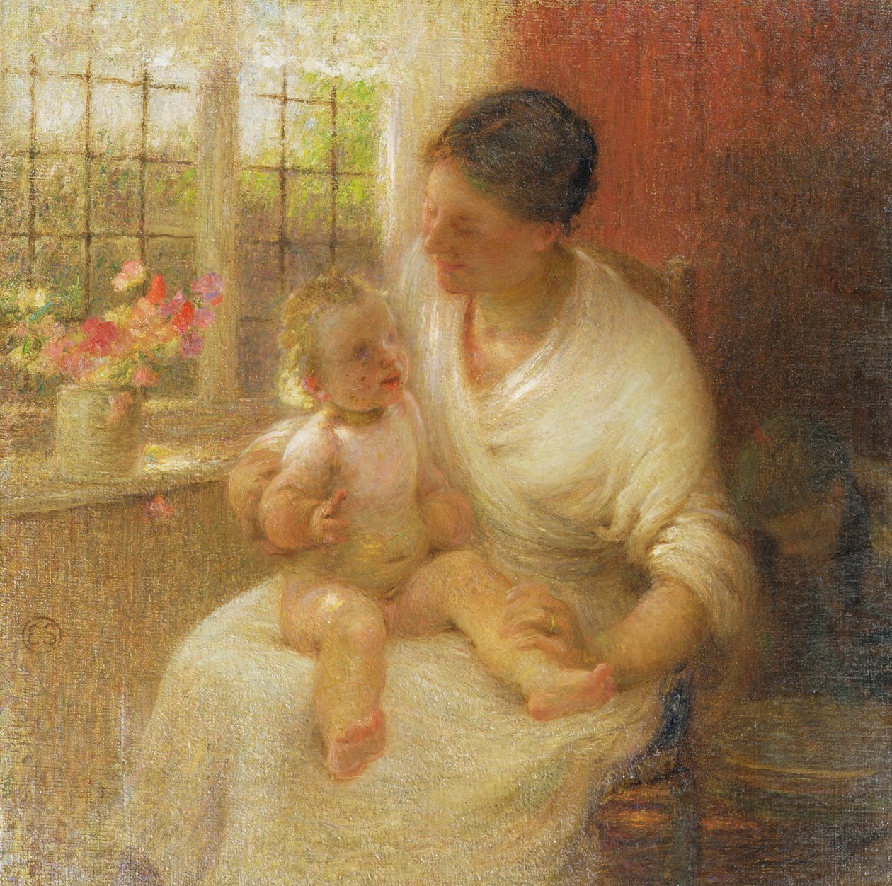 Bir Kulübe Madonna, 1907 by William Edward Stott