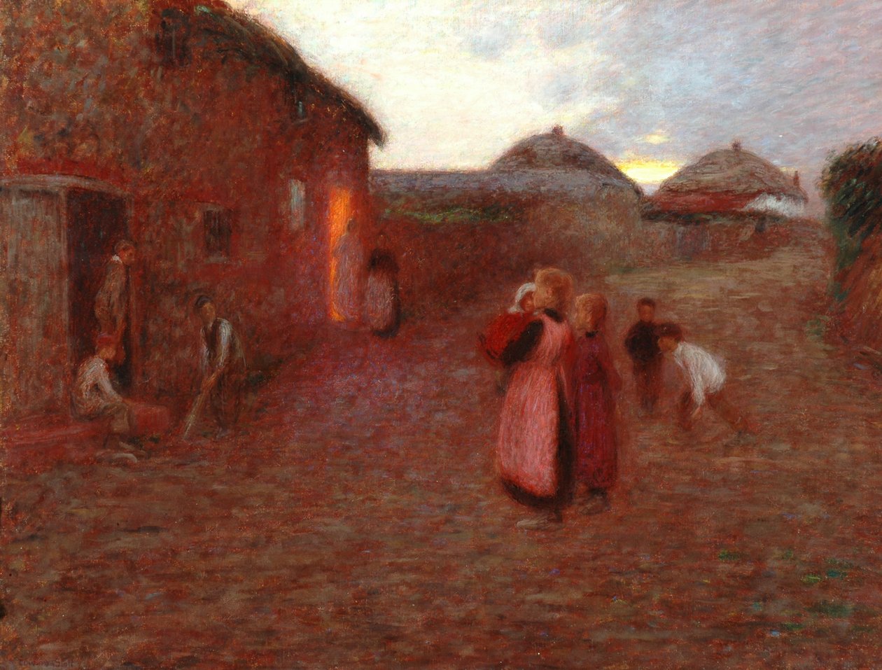 Bir Köy Sokağı by William Edward Stott