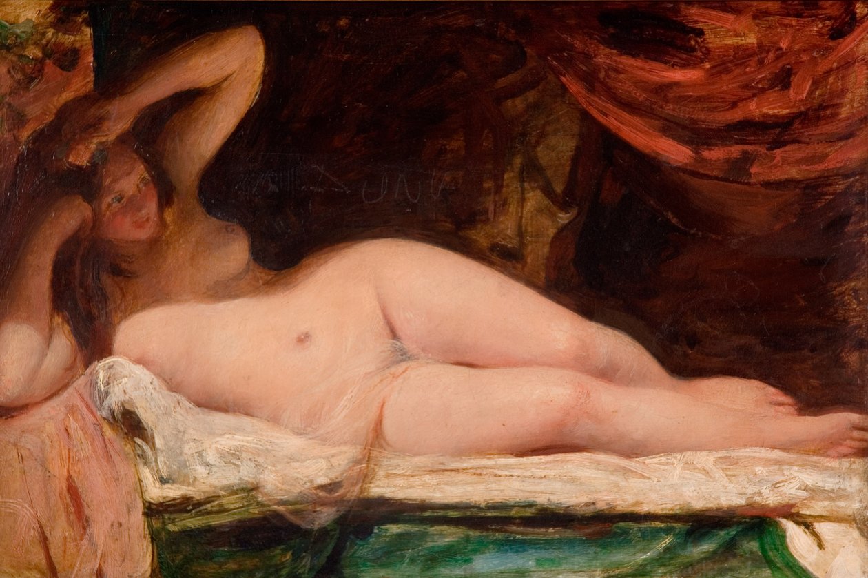 uzanmış çıplak by William Etty