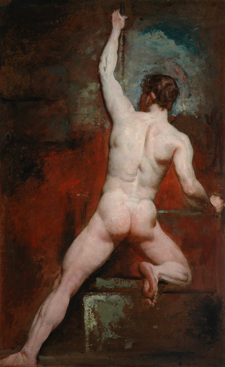 Çıplak Adam Çalışması, c.1807-49 by William Etty