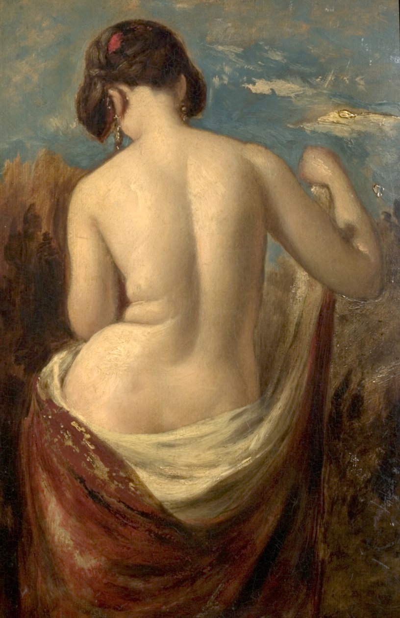 Yarı Çıplak Figür Çalışması by William Etty