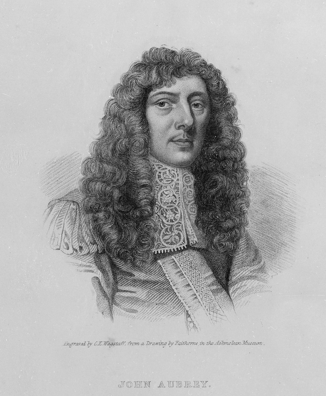 John Aubrey, Charles Eden Wagstaff tarafından oyulmuş by William Faithorne