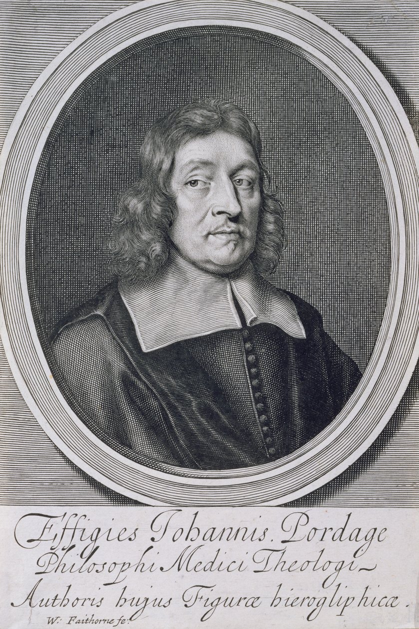 John Pordage'ın Portresi (1608-98) by William Faithorne