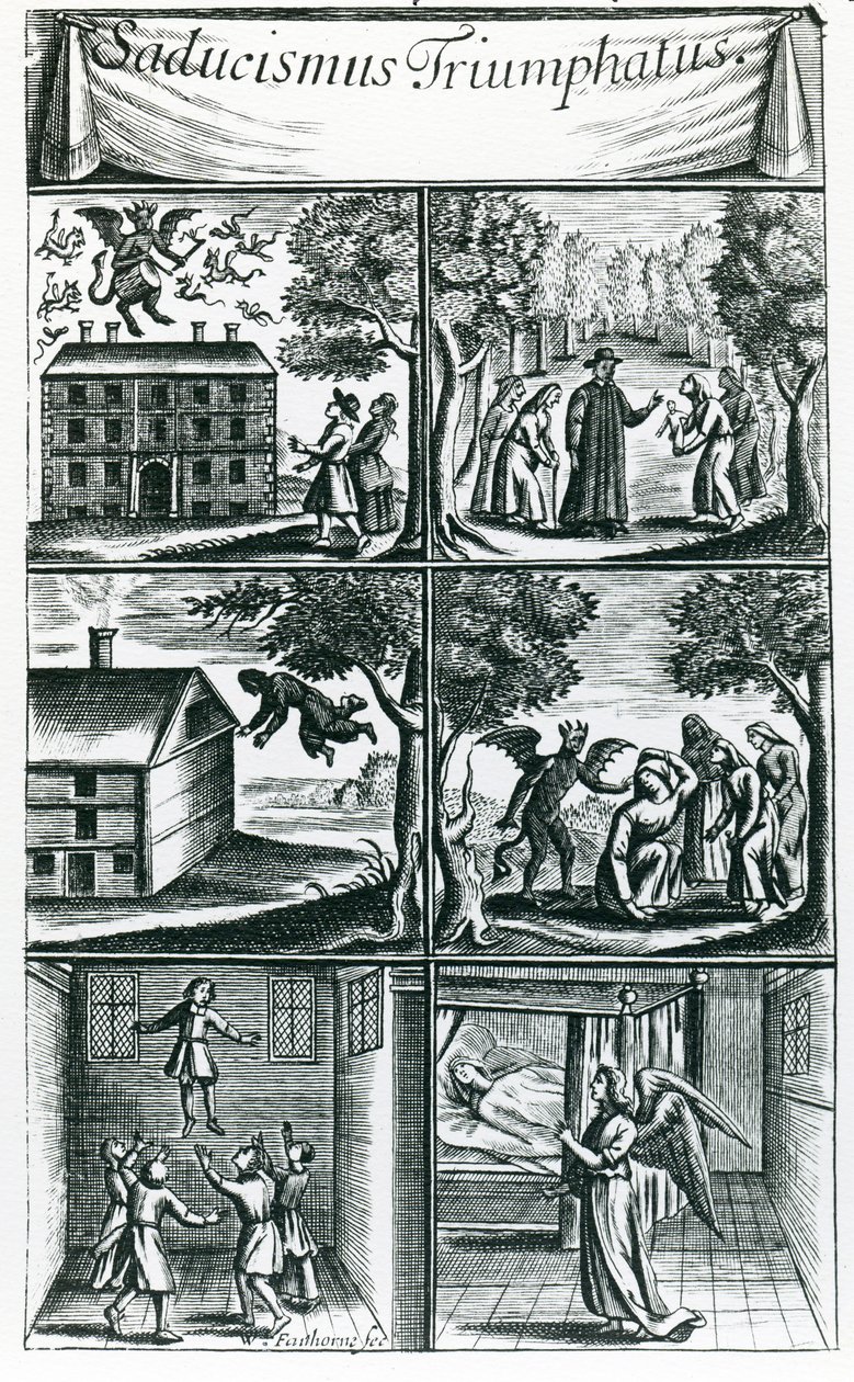 Saducismus Triumphatus, İkinci Kısım, sanatçı tarafından oyulmuş by William Faithorne