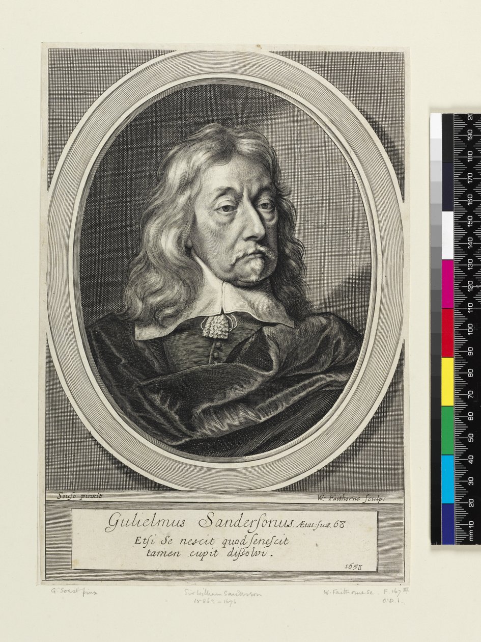 Sir William Sanderson, 1658 by William Faithorne