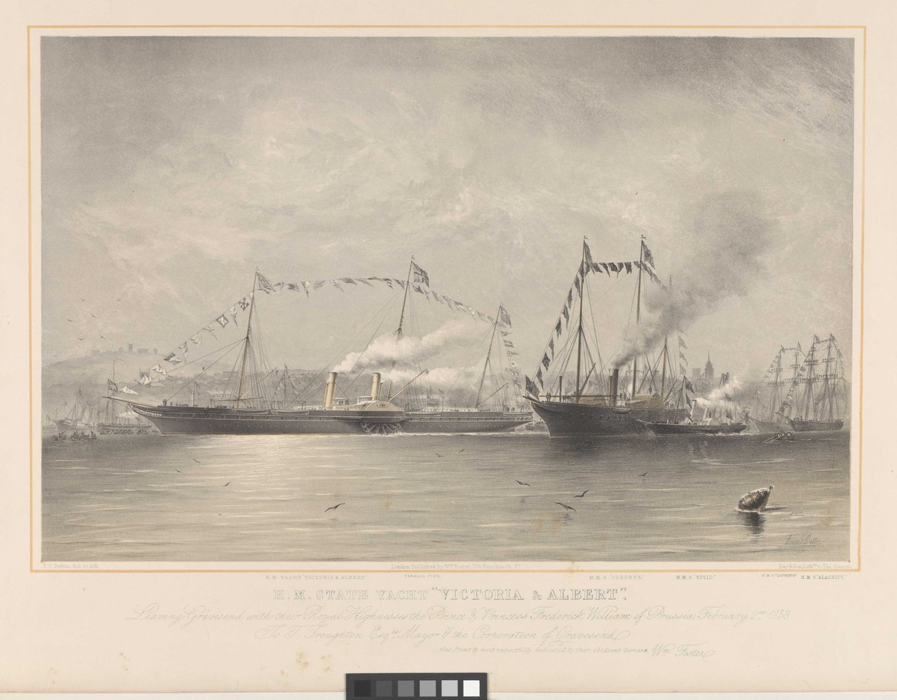 H.M. Devlet Yat Victoria & Albert, Kraliyet Ekselansları Prens ve Prusya Prensesi Frederick William ile Gravesend