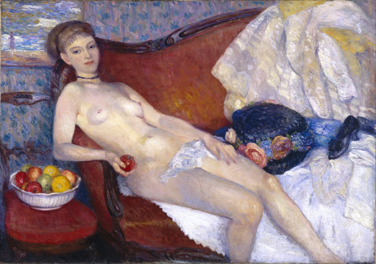 Apple ile çıplak by William James Glackens