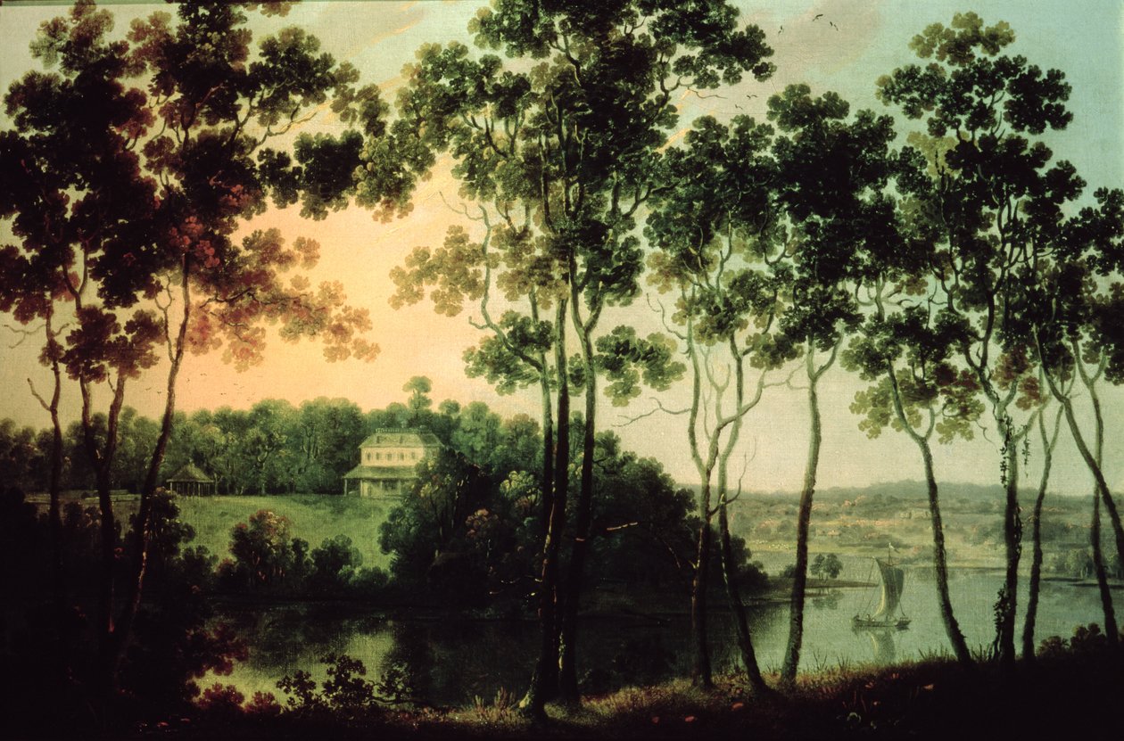 Fairmount ve Schuylkill Nehri, 1800 by William Groombridge