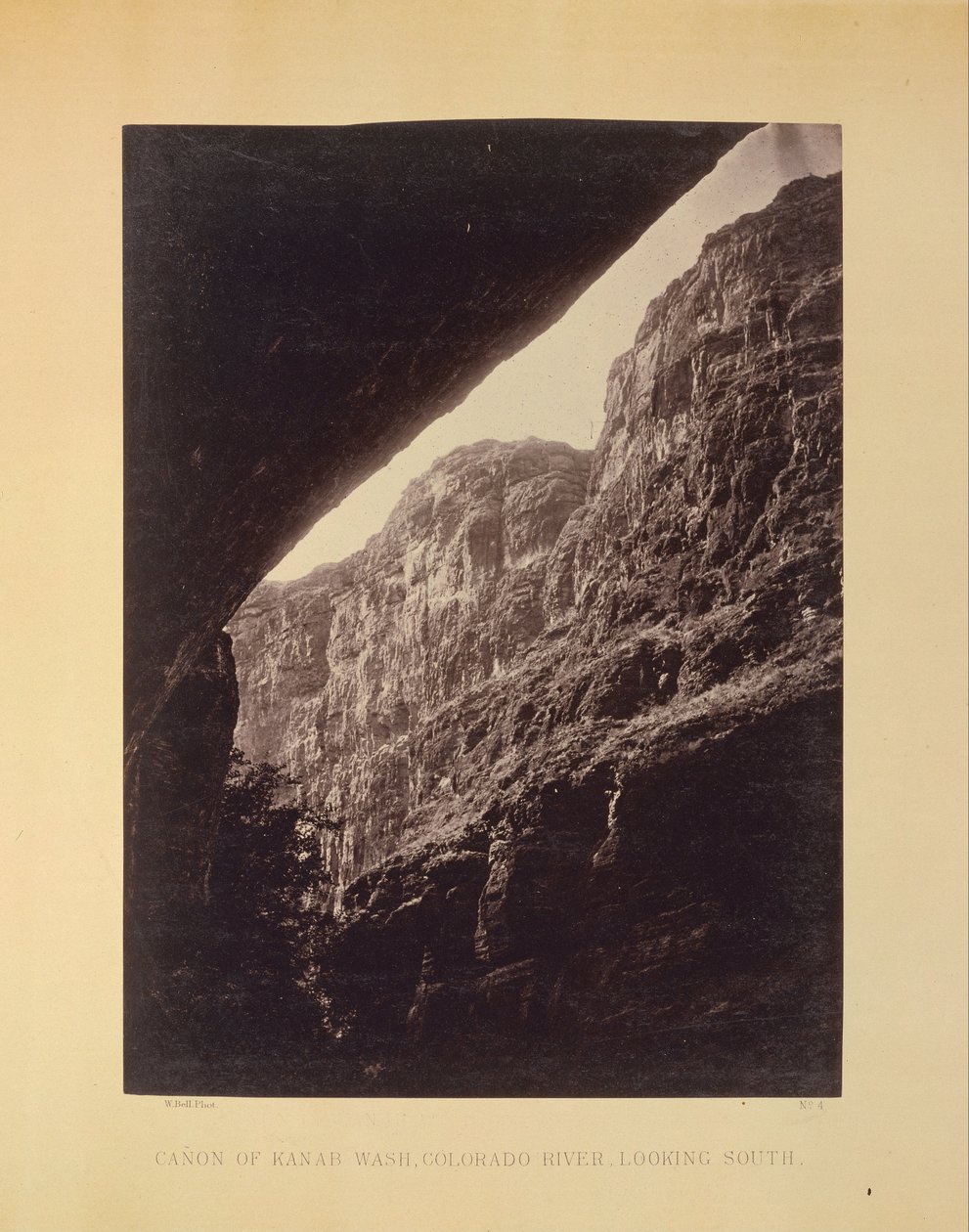 Kanab Wash, Colorado Nehri, Güney Görünümlü Canon by William H. Bell