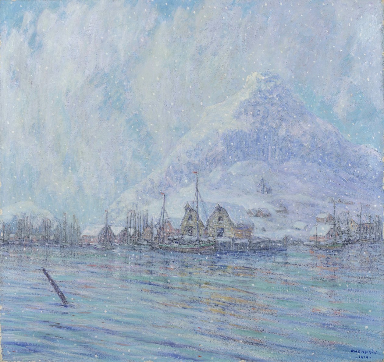 Kışın Liman, 1924 by William H. Singer