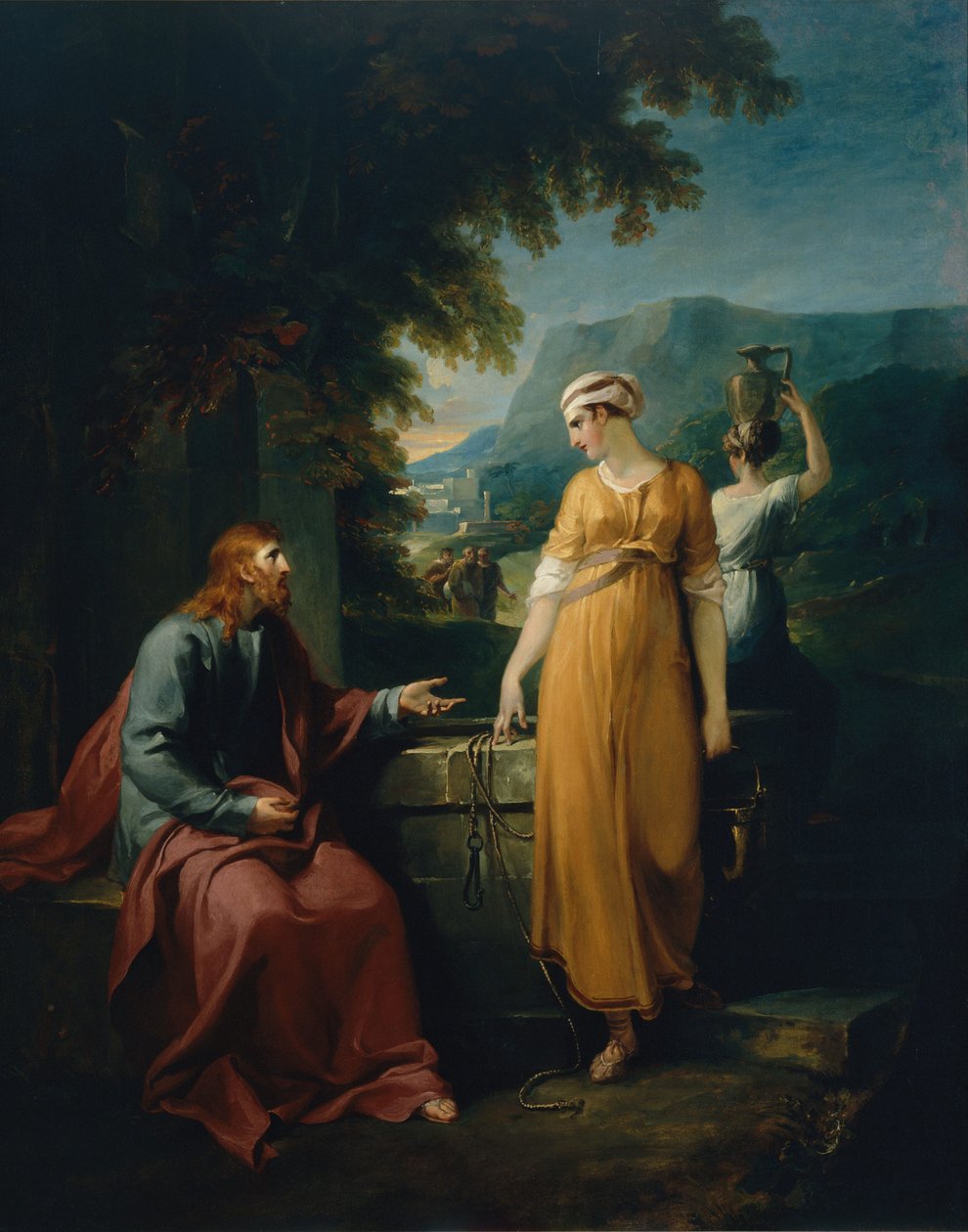 İsa ve Samiriyeli kadın by William Hamilton