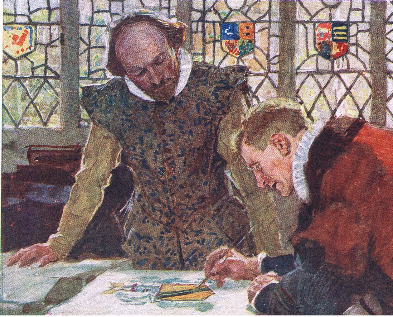 Shakespeare, babasının armasını görmek için Paul