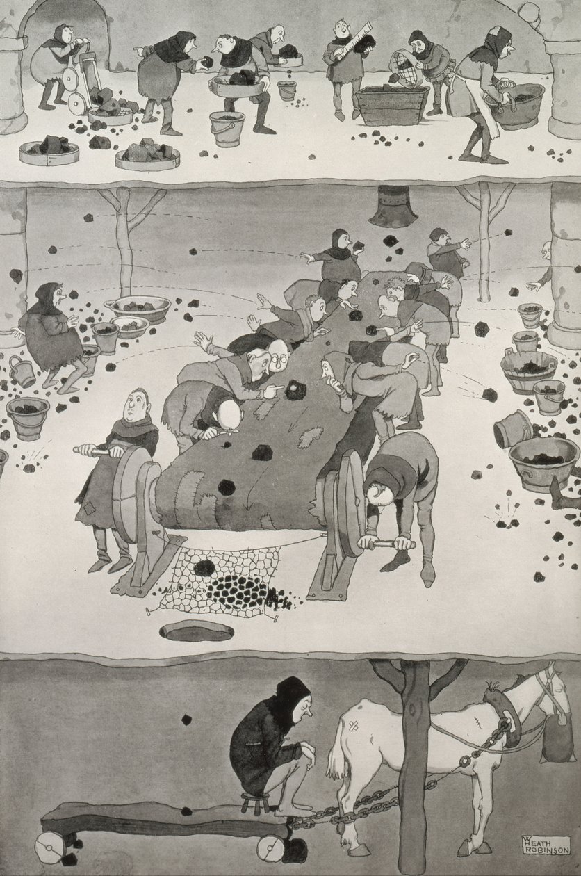 Eleme ve Toplama, c.1930 by William Heath Robinson