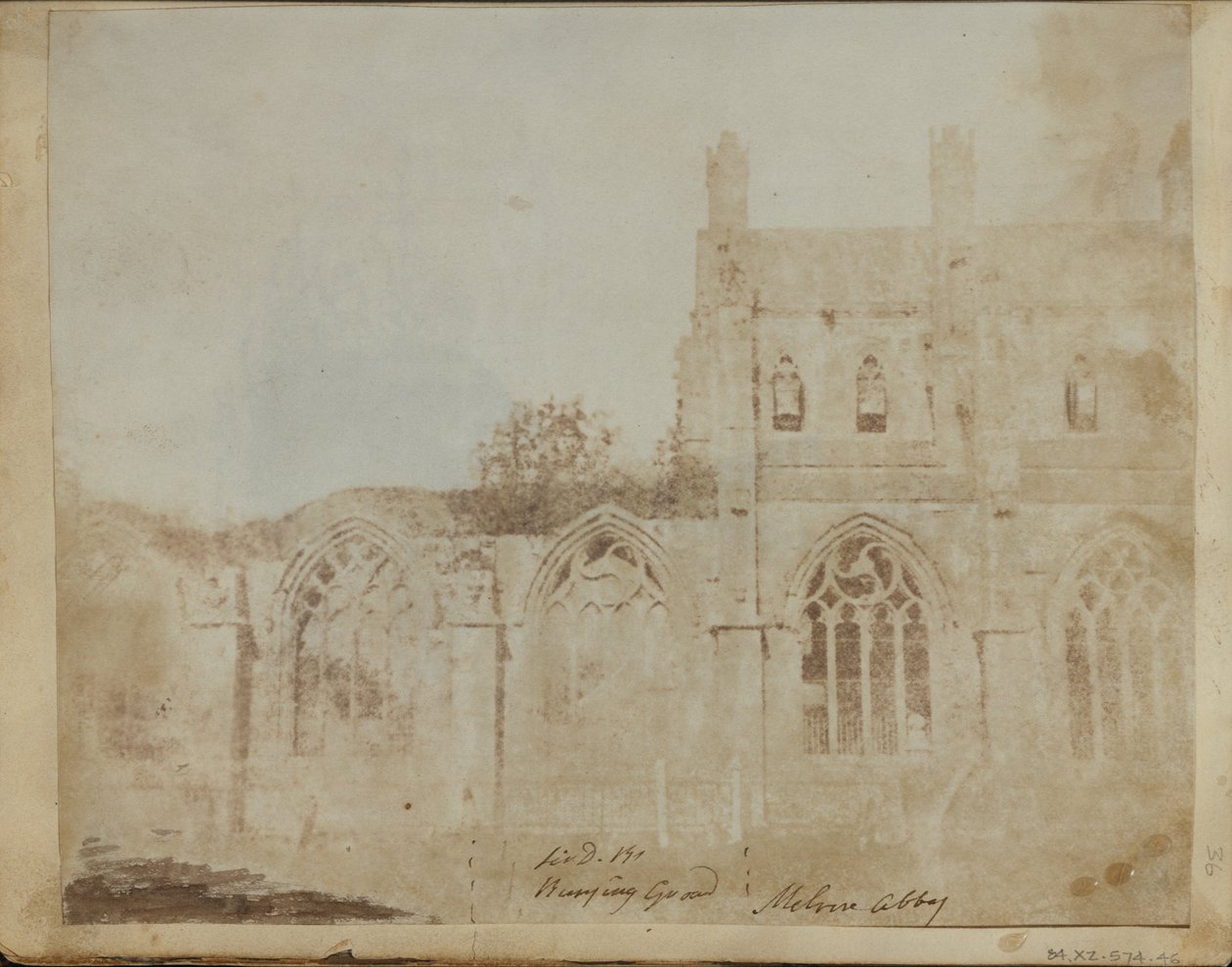 Melrose Manastırı. by William Henry Fox Talbot