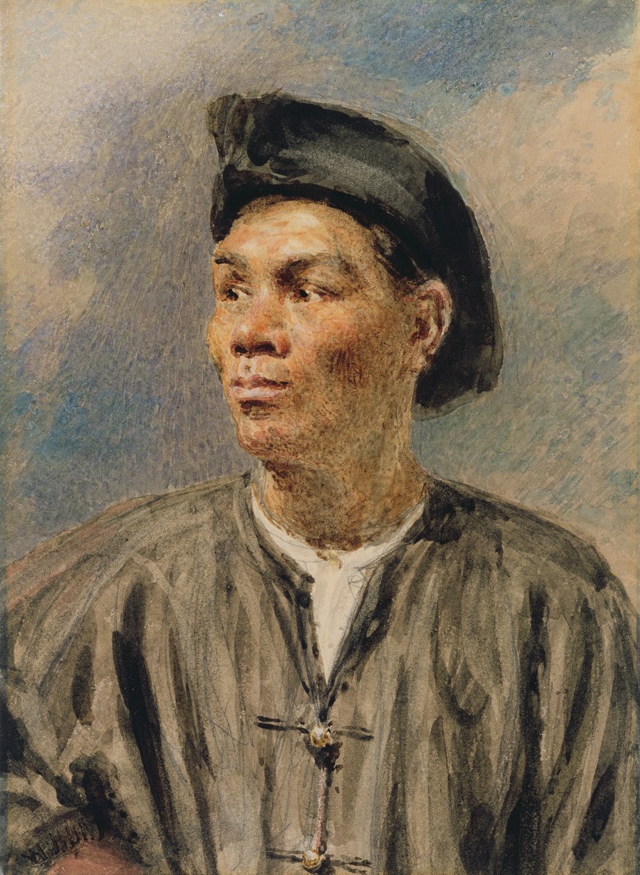 Bir Melez Çocuk (kağıt üzerinde wc) by William Henry Hunt