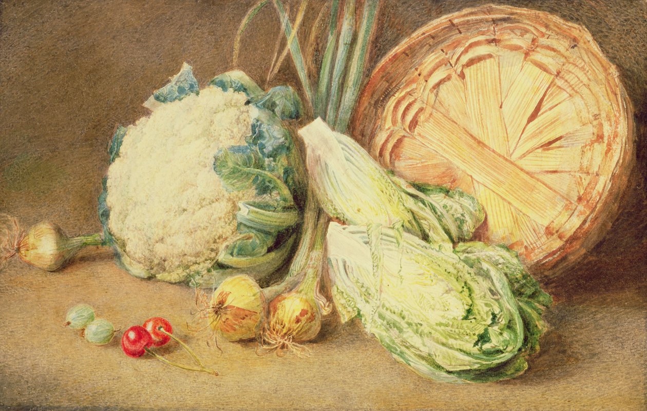 Bir Natürmort Sebze by William Henry Hunt