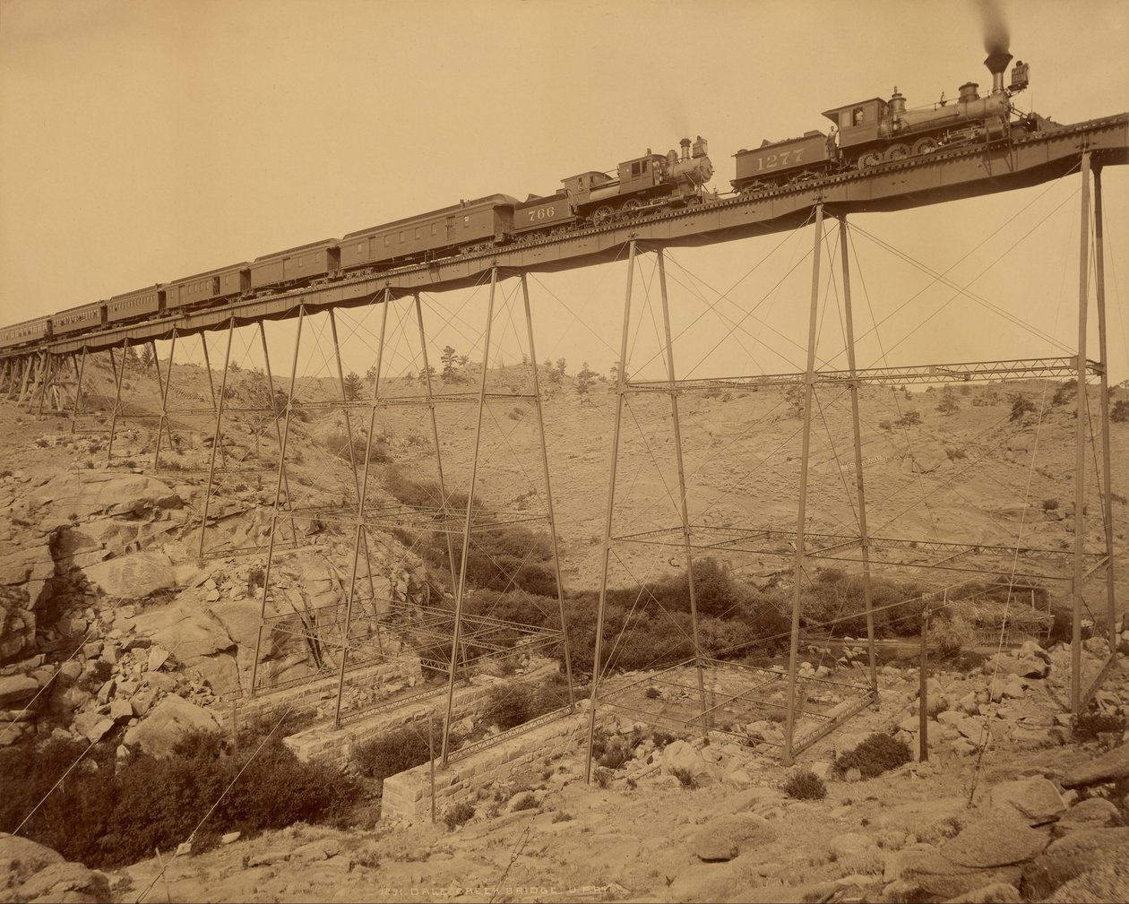 Dale Creek Köprüsü by William Henry Jackson