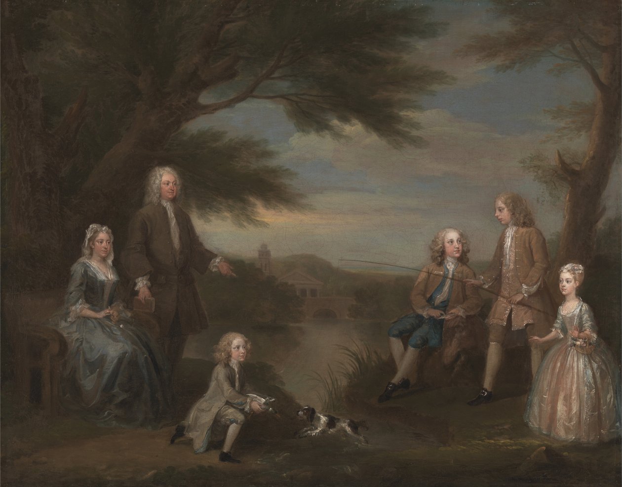 John ve Elizabeth Jeffreys ve Çocukları by William Hogarth