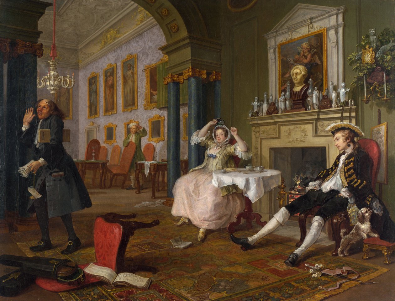 Evlilik A-la-Modu: 2, Tête à Tête by William Hogarth