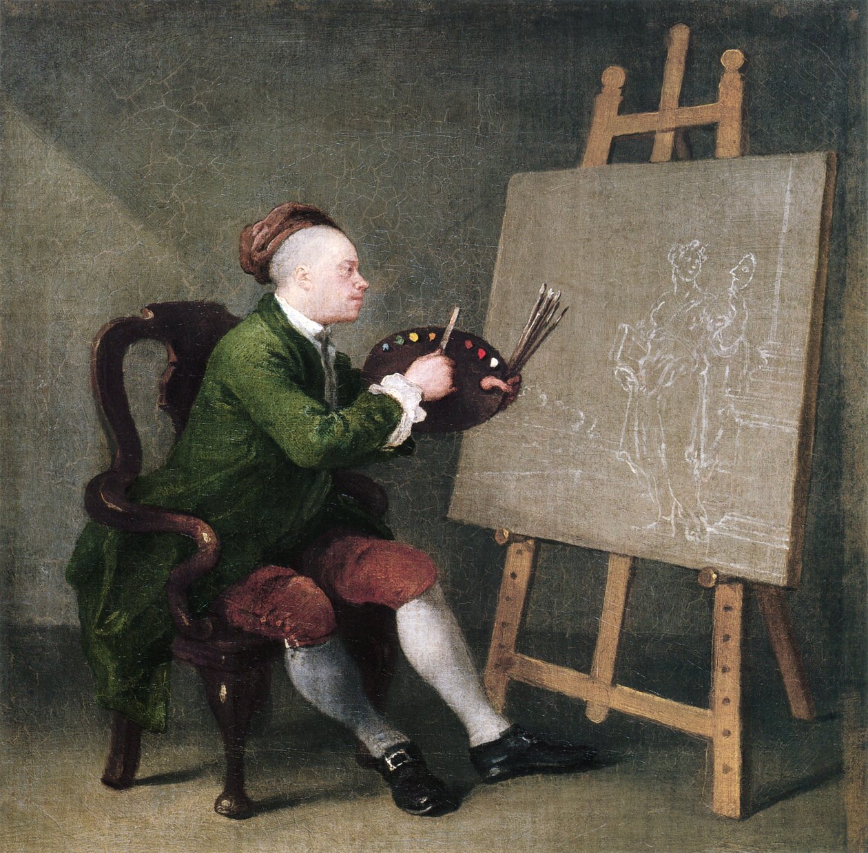 otoportre by William Hogarth
