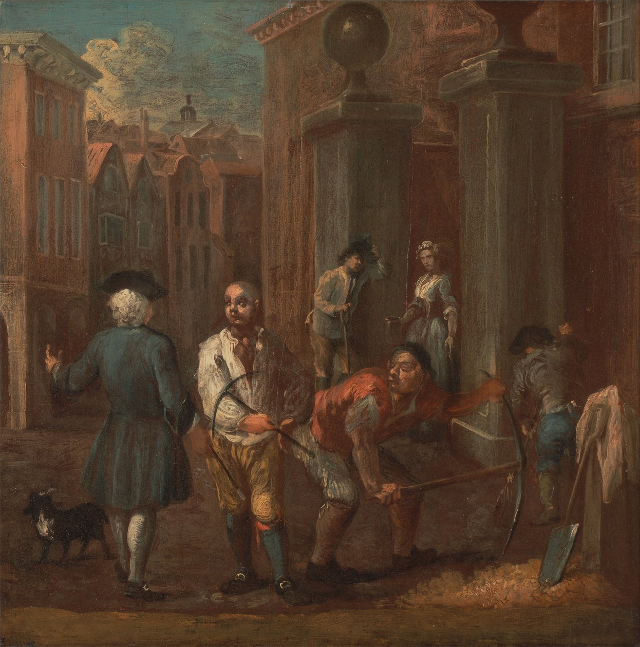 Bir köşk için imzalayın by William Hogarth