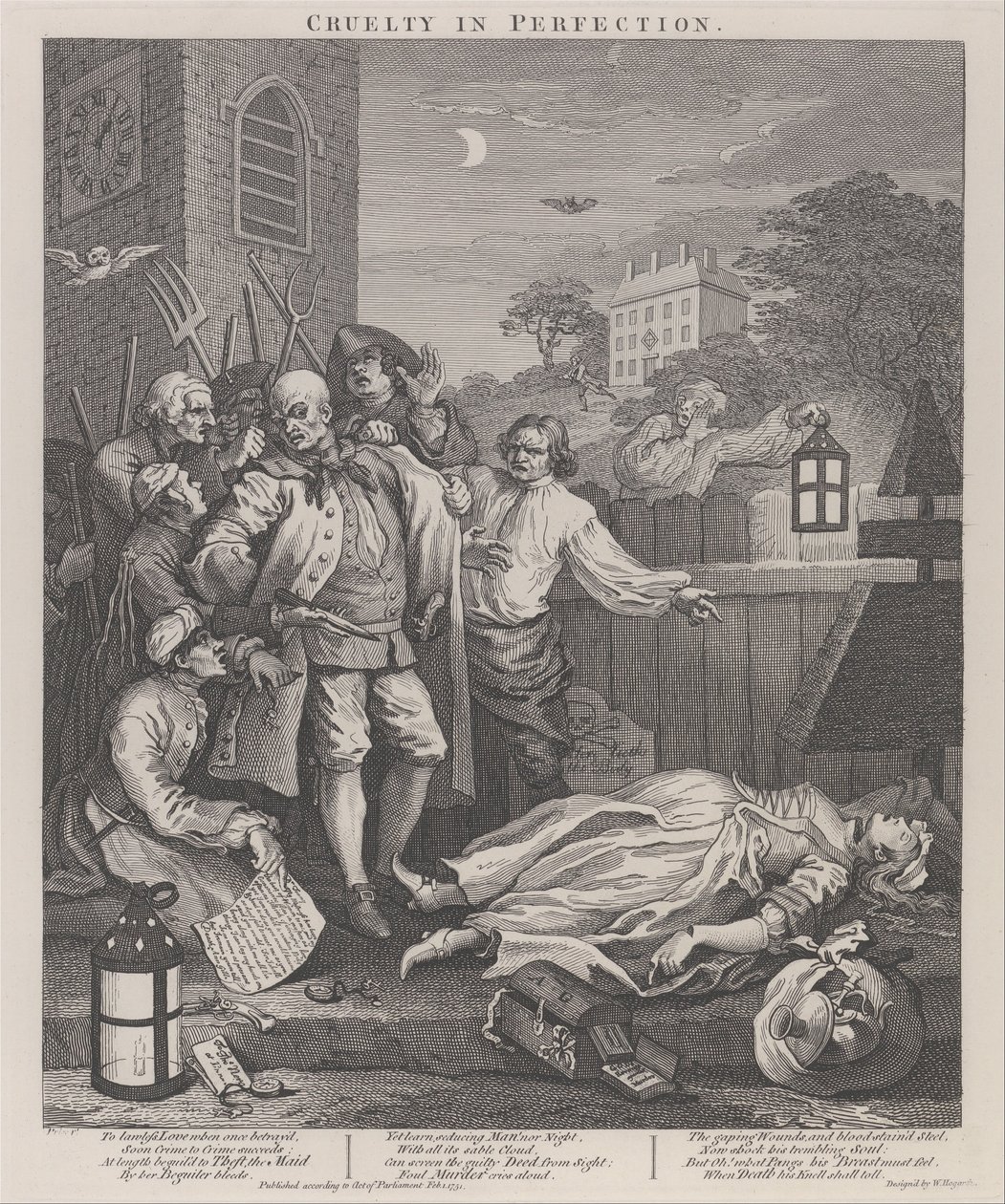Zalimliğin Üçüncü Aşaması - Mükemmellikte Zulüm by William Hogarth