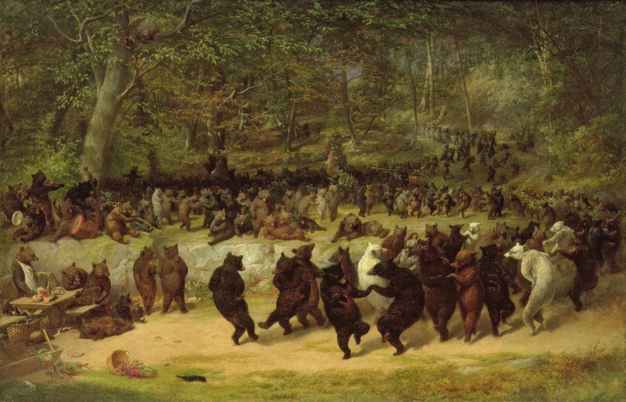 Ayı Dansı, 1850 dolayları by William Holbrook Beard