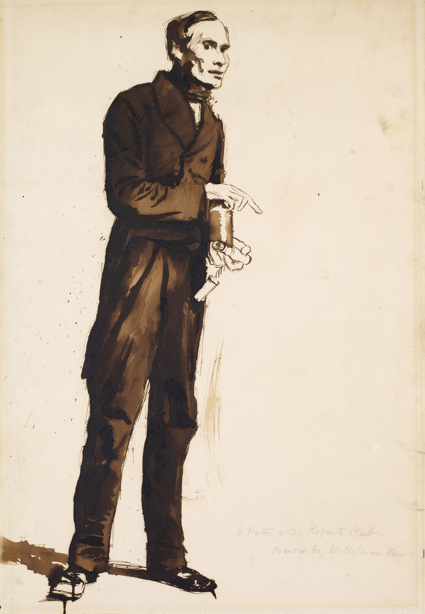 Hogarth Kulübüne Bir Taşıyıcı by William Holman Hunt