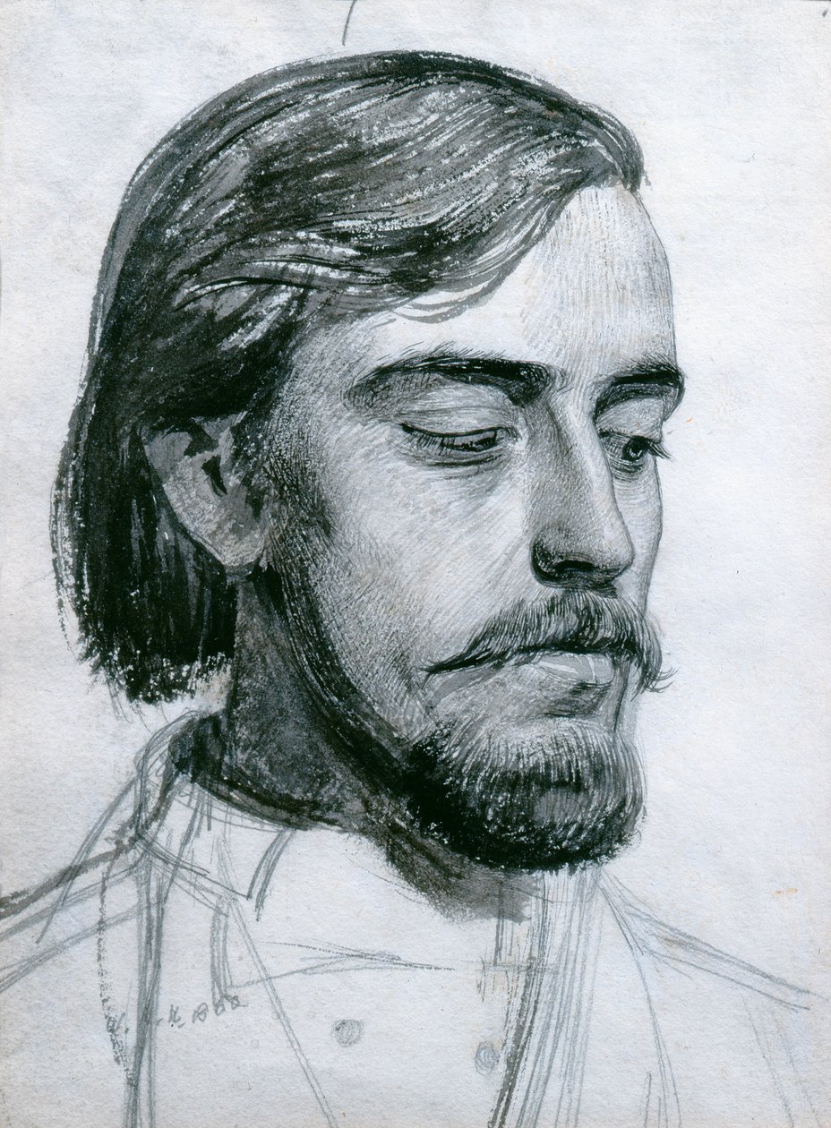 Valentine Başkanı için Çalışma, 1880 (wc) by William Holman Hunt