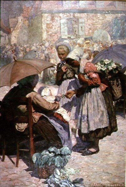 Pazar Günü, Etaples by William Holt Yates Titcomb