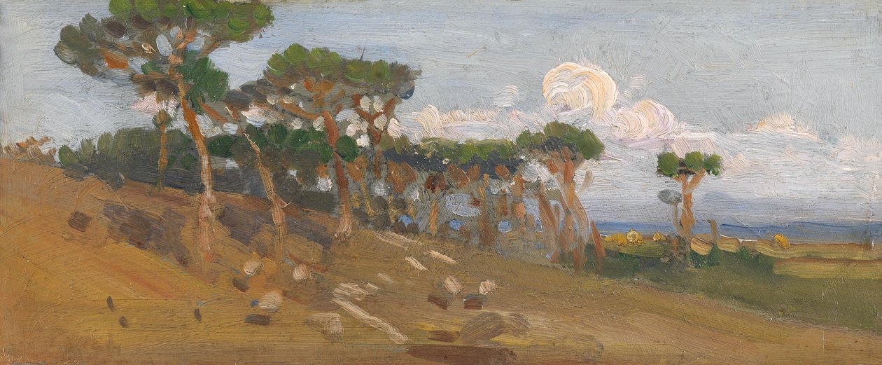 Lagün boyunca ağaçlar by William Hulton
