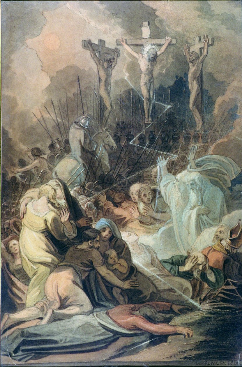 Çarmıha Gerilme (sulu boya) by William I Bromley