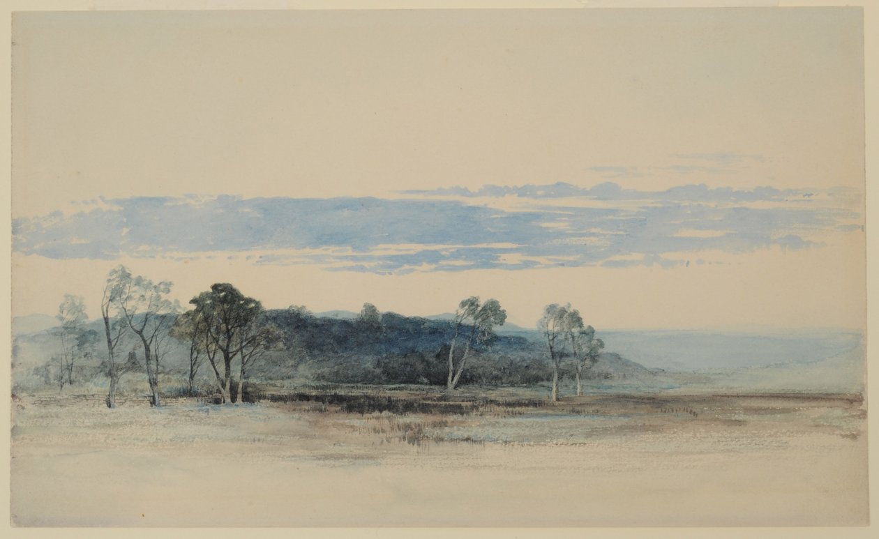 Cumrew, East Fellside, 1840-58 (kağıt üzerinde wc) by William James Blacklock
