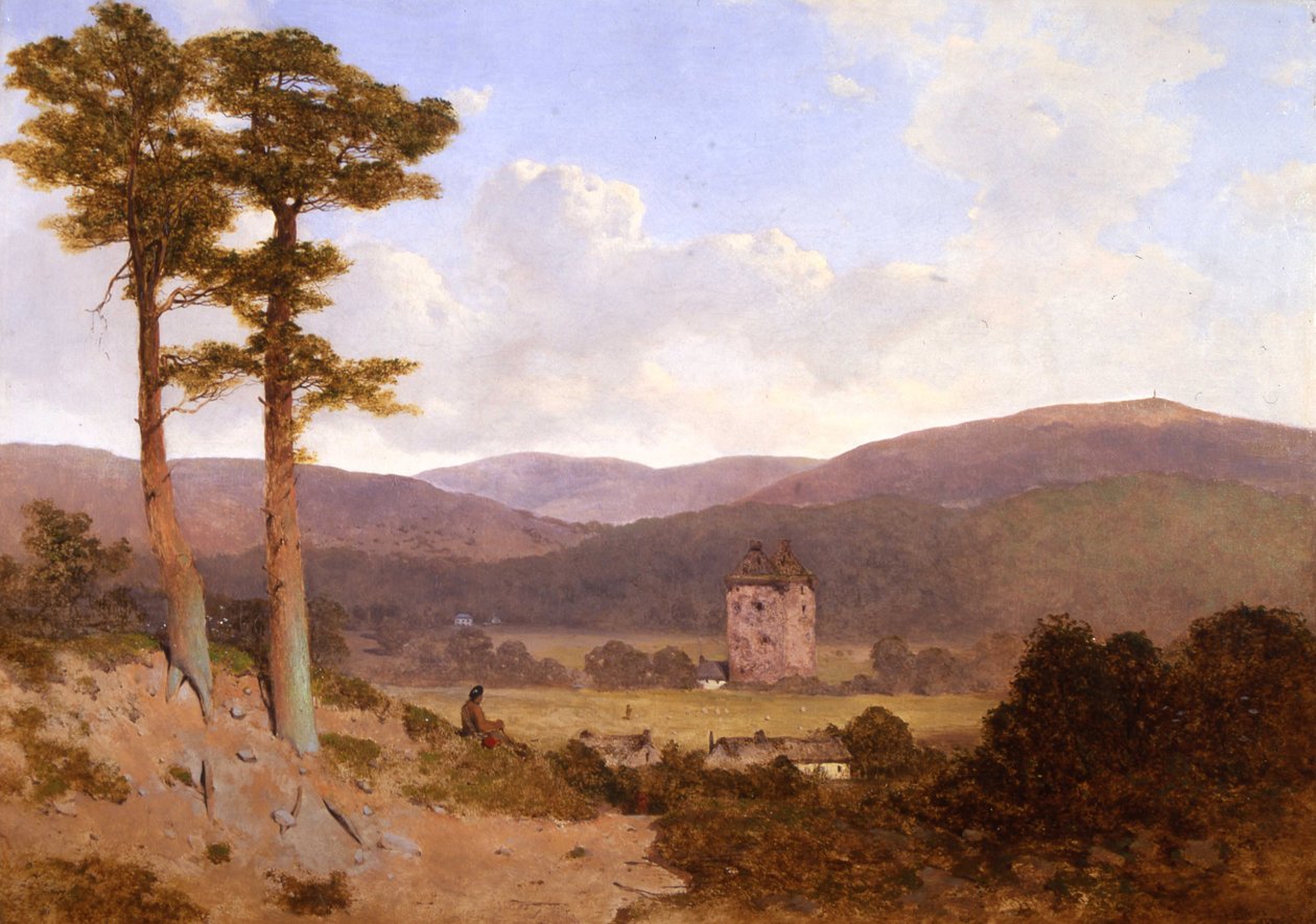 Gilnockie Kulesi, 1843 by William James Blacklock