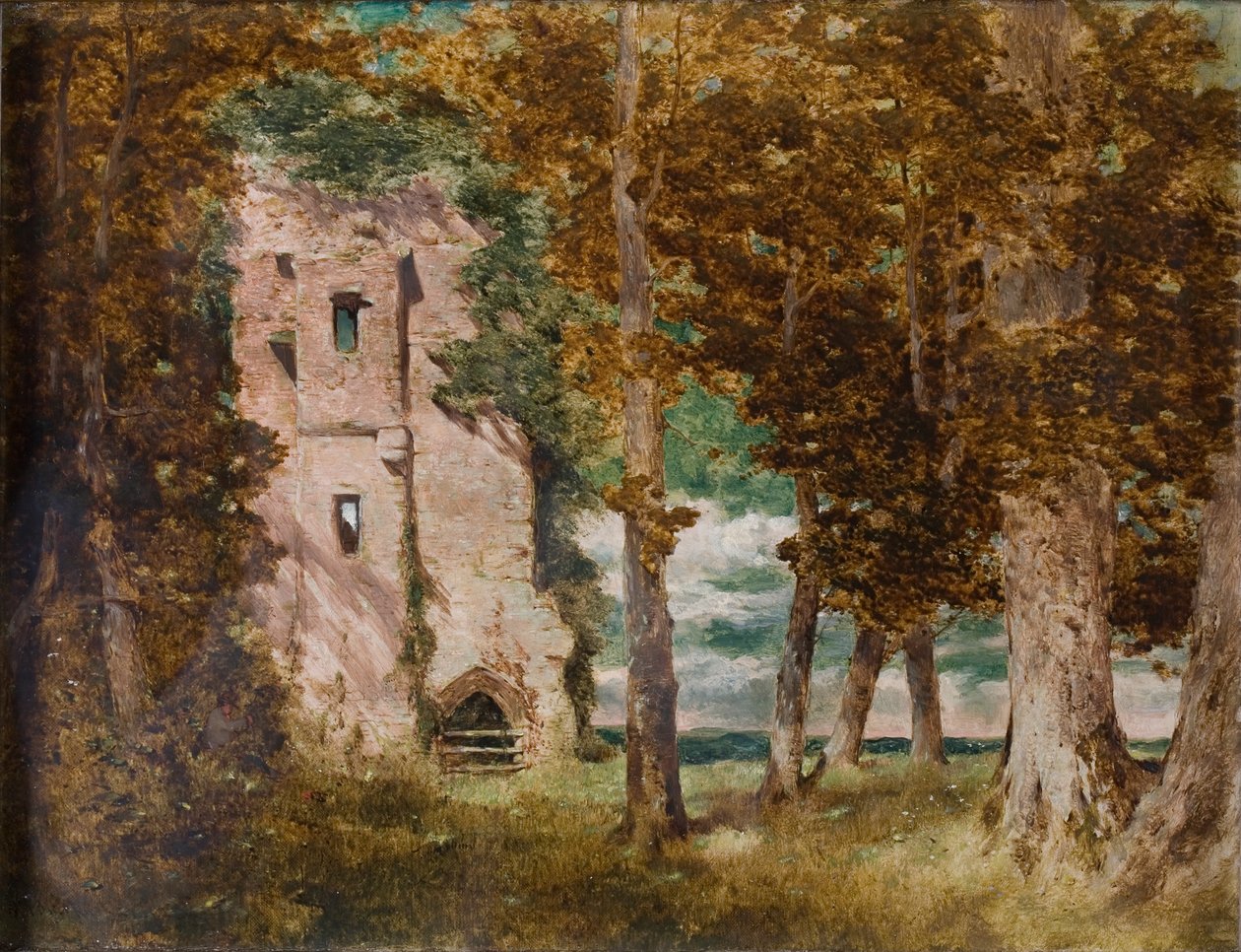 Kirkoswald Kalesi Harabeleri, Cumberland, 1854 by William James Blacklock