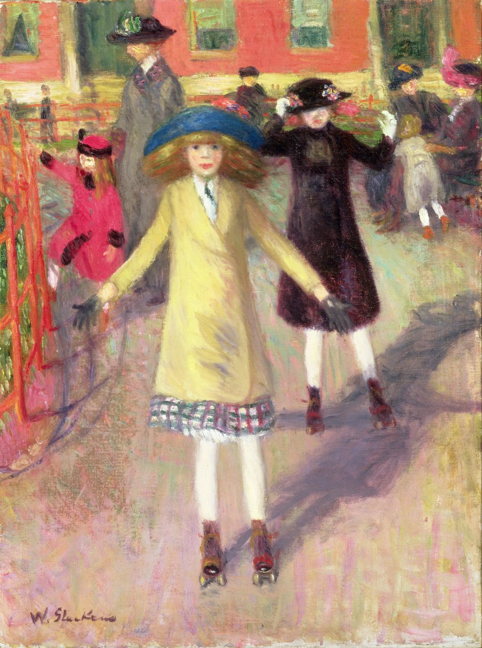 Çocuklar Paten, c.1918-21 by William James Glackens