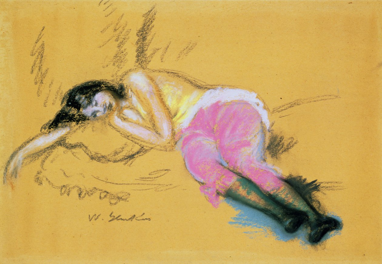 kız uykuda by William James Glackens