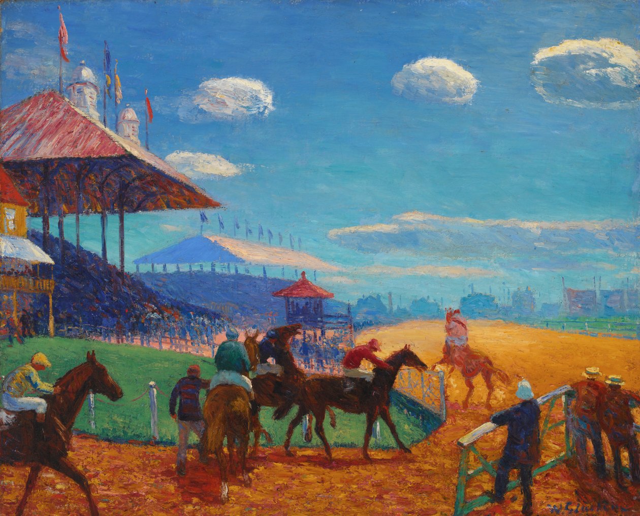 yarış pisti by William James Glackens