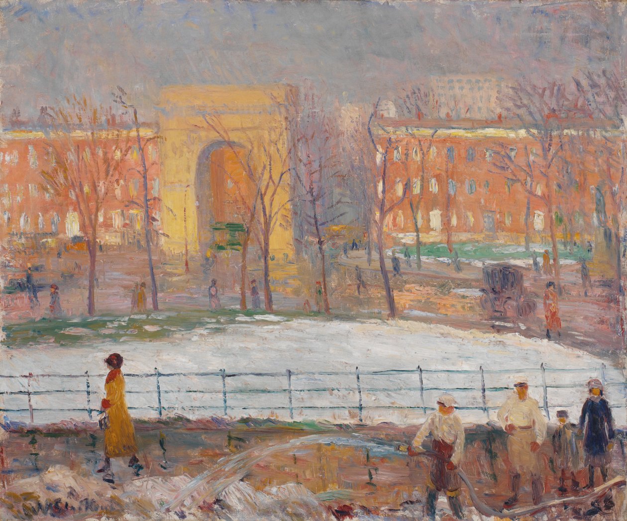 Sokak Temizleyici, Washington Meydanı by William James Glackens